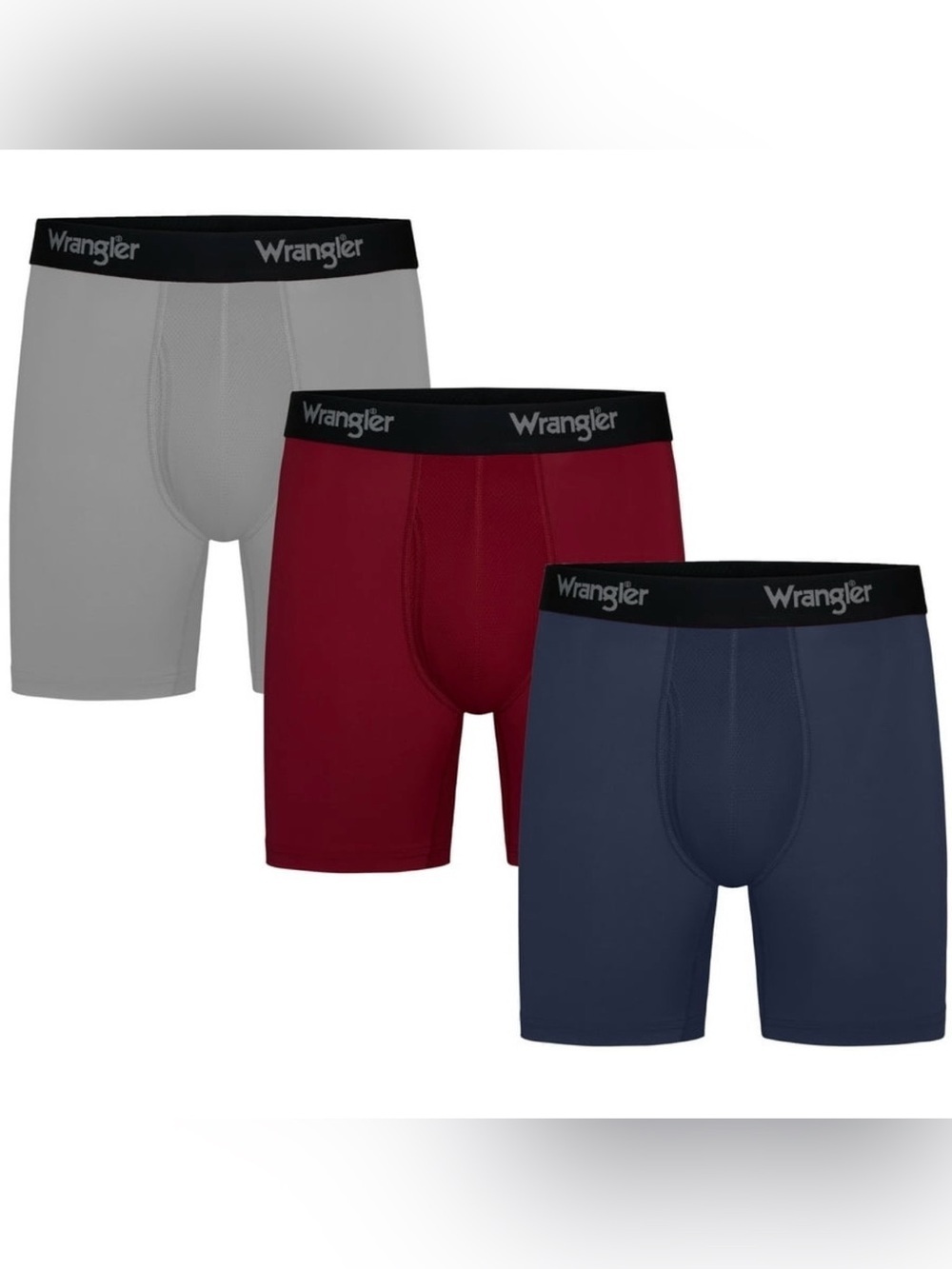 Wrangler Cool Carpenter 6” Boxer Briefs Men’s Underwear 3 Pack